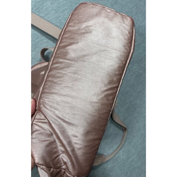 Kipling Shoulder Bag Satchel Monkey Keychain Pearlescent Pink Rose Gold - Picture 5 of 7